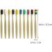 Buy Minkissy 10pcs Bamboo Toothbrushes - Soft Bristles & Natural Bamboo Charcoal for Eco-Friendly Oral Care - Buy Online on GoSupps.com