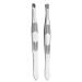 Kafeiya 2pcs tweezers eyebrows tweezers professional tweezer set made of stainless steel precise plucking for face hair removal ingrown hair