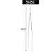 Tweezers for eyebrows depilatory tip carbon steel inclined 9 cm Color Silver - Buy Online on GoSupps.com