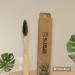 Bamboo Toothbrush with Charcoal - Eco-Friendly Pack of 6 Clearly Polished Wood - International Shipping - Buy Online on GoSupps.com