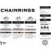 Wolf Tooth Drop-Stop Chainring - Black 48t for Shimano Road Cranksets | 4x110mm BCD - Buy Online on GoSupps.com