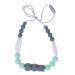 Syrisora Baby Nursing Necklace DIY Cute Food Grade Silicone Medium Hardness Attractive Baby Teether Toy for Infant Care(Type B)