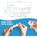 Toe Separators for Bunions & Hammertoes - Adjustable Toe Straighteners Pain Relief & Spacers for Men & Women - 1 Pair (Clear - Buy Online on GoSupps.com