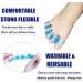 Bunion Relief Toe Separators & Stretcher - 4pc Gel Spacer Set for Yoga, Walking, Dancing - Men & Women (Blue) - Buy Online on GoSupps.com