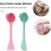 2 Pcs/4 in 1 Face Scrubber Silicone Skin Spatula Nose Cleaning Cream Applicator Mask Collector Facial Cleansing Brush for Face Clean Care - Buy Online on GoSupps.com