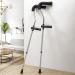 Underarm Crutches for Adult Medical Aluminum Armpit Crutches Walking Crutches with Underarm Pads and Handles Adjustable Crutches for Men and Women (Color : Silver Size : 1 Pair) Double the comfort - Buy Online on GoSupps.com