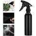Empty Spray Bottle Portable Aluminium Alloy Barber Hair Water Sprayer 250ml Black Beauty Tools - Buy Online on GoSupps.com