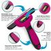 Dakpets Dog Brush | Professional Undercoat Brush for Dogs & Cats | Stainless Steel Long-Haired Pet Grooming Tool | Perfect for Pink-Loving Pet Owners - Buy Online on GoSupps.com