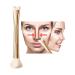 Contour Nose Brush For Nose Contourning for Precision U Shape Sculpting and Defining the Nose 2-in-1 Ultra Precision Soft Innovative Dual-End Gold Brush