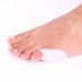 Toe spacers silicone 2 pieces of small toe gel separator silicone bale toe corrector gel toe spreader pinky toe bunionette correction small toe pads toe spacers