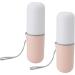 Travel Toothbrush Cup Case Minimalist Plastic Holder for Business Trips | White & Pink - Buy Online on GoSupps.com