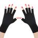 Yolev Anti UV Gloves for Gel Nail Lamp Sun Gloves for Women UV Protection Professional Protection Gloves for Manicures Hands Cover for Outdoor Sports Touchscreen Gloves