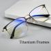 GHARAZ Fashion Reading Glasses for Men | Lightweight Anti Blue Light Half Readers | Black | Size 1.5+ | International Shipping - Buy Online on GoSupps.com