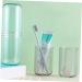 Beavorty Travel Toothpaste Holder & Toothbrush Storage Case - Blue Washing Cup 20.8x6.8cm for Outdoor Use - Buy Online on GoSupps.com