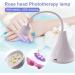 UV Nail Lamp Mini Lotus Hands Light Nail Polish Gel Curing Lamp Rotatable Nail Dryer White LED - Buy Online on GoSupps.com