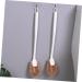 Solustre 2-Pack Toilet Brush Set - No Loss Toilet Cleaner & Gap Brushes for a Spotless Bathroom - White PP Handle - Buy Online on GoSupps.com