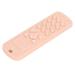 Baby Teething Toy Remote Control Shaped Massage Soft Silicone Teething Toy for Home (Peach Pink)