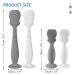Baby Diaper Cream Brush Set - 4 Pack Silicone Spatula Applicators for Newborns - 2 Large & 2 Small Sizes - Gray and White - Buy Online on GoSupps.com