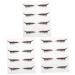 BIUDECO 12 Pairs Plastic 3d Stickers Eyeliner Strip Sticker Colorful Eyeliner Pink Puffy Stickers