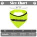 Reflective Triangle Dog Bandana | Adjustable Pet Scarf for Night Walks Camping & Travel - Fluorescent Yellow - Buy Online on GoSupps.com