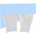 Beavorty 1 Pair Gel Toe Protector Foot spa Sock Toe moisturizing Sock Bunion Straightener Toe spacers Toe Spreader Heel Sleeves for Cracked Heels Open Toe Socks Five Toes White - Buy Online on GoSupps.com