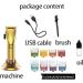 Hair Clippers for Men LED Display Pro Hair Clipper All Metal Body Hair Cutter Electric Diamond Blade Trimmer with 8 Color Coded Cutting Guides With Box - Buy Online on GoSupps.com