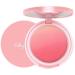Anggrek Color gradient blush multitonal powder Blush Nude Make-up Rouge Rouge & Founder in a durable cosmetics cheek powder (1# peach) 5.5g