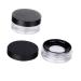 BIUDECO Set of 2 Round 10g Makeup Containers in Leak-Proof Elastic Mesh Black