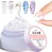 NAILGIL Solid Builder Gel For Nails 3D Gel Nail Art Sculpture Non-Sticky Hand Extension Gel Sock Off UV LED Salon DIY at Home-15g/0.53oz Clear