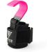 Professional Lifting Straps and Heavy Duty Hooks with Neoprene Padded Wrist Wraps - Ideal Gym Gloves for Weightlifting Support and Grip | Men Women Pair - Pink - Buy Online on GoSupps.com
