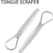 Xzeit Stainless Steel Tongue Scraper - Reduce Bad Breath & Enhance Oral Care for Men & Women | 15x3.5cm - Buy Online on GoSupps.com