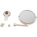 Bath Mirror Cosmetic Mirror 1X/3X Magnification Suction Cup Adjustable Double-Sided Bathroom Mirror - Buy Online on GoSupps.com