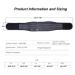 Adjustable Back Lumbar Support Belt - Magnetic Self-Heating Anti-Slip Grip Posture Stabilizer Injury Relief - Black (Small - Buy Online on GoSupps.com