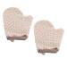 2PCS bath gloves exfoliating loofah pads facial shower gloves body scrub mitt microfiber cleaning gloves deep exfoliating mitt microfiber glove spa household Chenille