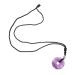 Solustre 2st necklace with safety buckle stone jewelry for women circle necklace pendant necklace crystal necklace crystal decor necklace for men traditional crystal chain coin 3x3x1cm purple