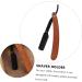 Magiclulu Manual Razor Holder Bracket - Professional Barber Tools for Clear Face & Beard - Red Sandalwood | 14.8x2.7x0.9cm - Buy Online on GoSupps.com