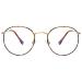 Blue Light Blocking Glasses for Women Men Retro Round Clear Lens Eyeglasses B10 Gold Tortoise (Blue Light Blocking Glasses) Blue Light Blocking Glasses 50 Millimeters