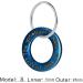 Shop LYL Blue Stainless Steel Dog Tag - Deep Engraved Front & Back Ring Shape (Small) - Perfect for International Shipping! - Buy Online on GoSupps.com