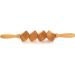 Mr. Woodware Professional Anti-Cellulite Massage Roller - 39 cm Wooden Cubes for Lymphatic Drainage & Soft Tissue Therapy - Recommended by Experts - Buy Online on GoSupps.com