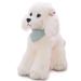 Heionia dog cuddly toy teddy dog plush toy with scarf kawaii pudel plush fabric animal dog dog dog gift for children girls (white 20cm) white 20cm
