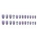 Chtom Purple Leopard Fook Nail Pieces - 24pcs Nail Sticker Tablets for Stunning American Nail Designs - Shop Internationally - Buy Online on GoSupps.com