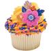 24 Spring Floral Flower Cupcake Rings Topper - Buy Online on GoSupps.com