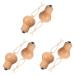 minkissy 6 Pcs Massager Light Bulbs The Tools Body Massage Tools Walker Face Tool Facial Tool Skincare Eye Roller Face Care Supply Wooden Massage Roller Household Massage Equipment Beech 5.00X4.00X2.00CMx3pcs As Shownx3pcs