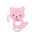 Buy Pink Cat Shape Baby Teething Ring & Toy - Safe Soft & Fun for Teething Relief | International Shipping - Buy Online on GoSupps.com