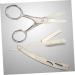 Angoily 6 Pcs Barber Shaving Tools Set | Mustache Scissors & Stainless Steel Manual Razor for Men - International Shipping - Buy Online on GoSupps.com