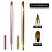 Pack of 2 Retractable Lip Brushes | Dual-ended Lipstick Liner & Makeup Brush Tool for Women - Pink & Golden - Buy Online on GoSupps.com