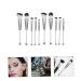 Buy 2 Sets of Metal Handle Makeup Brushes for Women | Eye Shadow Brow & Loose Powder Brush Perfect for Flawless Eye Makeup & Blush Application | High-Quality Artificial Fiber - Buy Online on GoSupps.com