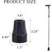 Crutch Tips Set 7/8Inch Heavy Duty Non-Slip Rubber Cane Tips Set Kit Replacement Cane Foot Caps Crutch Pads 6 PCS - Buy Online on GoSupps.com