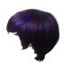 European And American Wig Women's Short Straight Hair Color Selection Mechanism Chemical Fiber Wig Full Cover Ladies BIACK