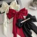 3PCS Large Satin Ribbon Bow Hair Clips Set - Vintage Style Hair Barrettes for Girls & Ladies - Buy Online on GoSupps.com